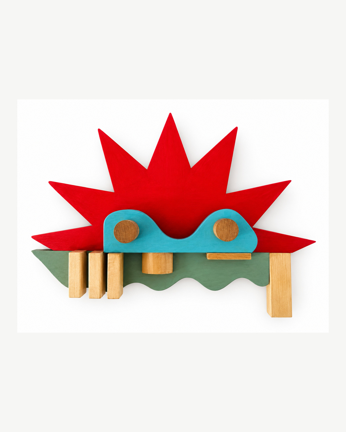 Composition No. 18 — Painted wood, by GdBO