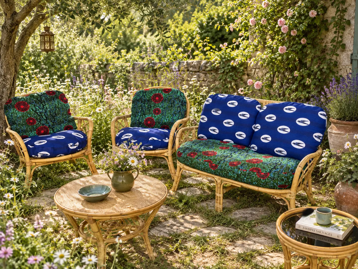 Rattan garden set, customised by GdBO